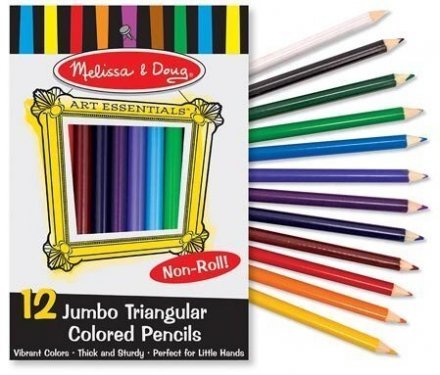 Melissa & Doug Цветные карандаши 12 цветов MD4119