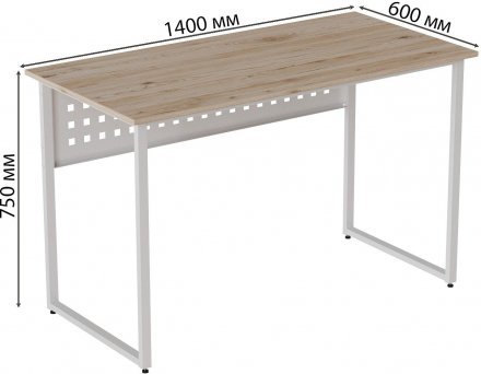 Комп'ютерний стіл Ferrum-decor Майк 75x140x60 білий ДСП Дуб Сан-Марино 16мм (FRD-101320) Комп'ютерний стіл Ferrum-decor Майк 75x140x60 білий ДСП Дуб Сан-Марино 16мм (FRD-101320)