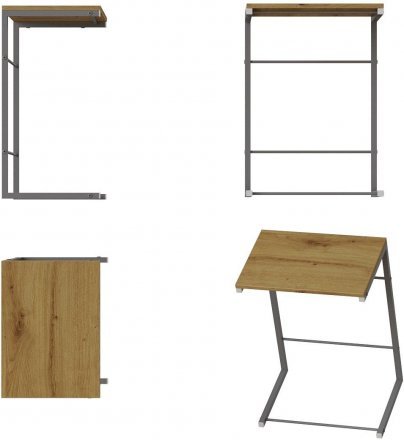 Столик приставний Террі Ferrum-decor 650x440x330 Сірий метал ДСП Дуб Артизан 16 мм (FRD-104667) Столик приставний Террі Ferrum-decor 650x440x330 Сірий метал ДСП Дуб Артизан 16 мм (FRD-104667)