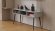 Тумба під телевізор Кентук Ferrum-decor 45x139x38 Чорний метал ДСП Бетон 16 мм (FRD-106727)