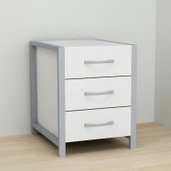Тумба універсальна Ferrum-decor Вів'єн 3 50x41x40 сірий ДСП Біле 16мм (FRD-104196) Тумба універсальна Ferrum-decor Вів'єн 3 50x41x40 сірий ДСП Біле 16мм (FRD-104196)