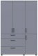 Шафа для одягу Doros Торн Сірий 3 ДСП/3Ш (штанга) 135х51.6х200 (DRS-012065) Шафа для одягу Doros Торн Сірий 3 ДСП/3Ш (штанга) 135х51.6х200 (DRS-012065)